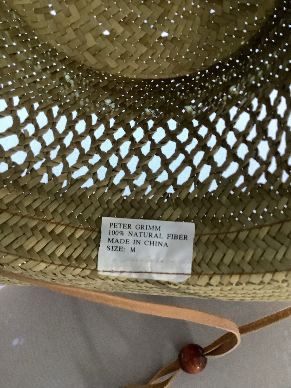 Peter Grimm Woven Straw Sun Hat - Sand - Picture 6 of 9